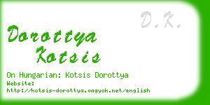 dorottya kotsis business card